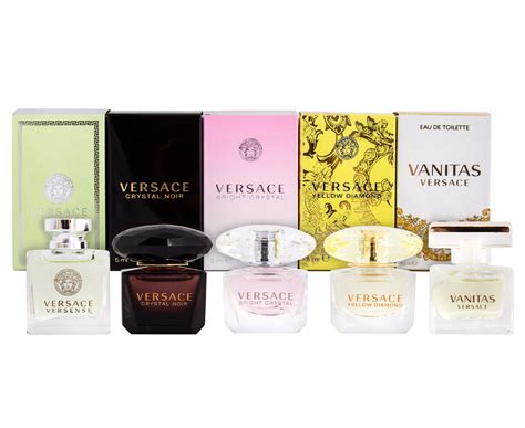 versace miniatures collection 5 piece prices|versace mini aftershave set.